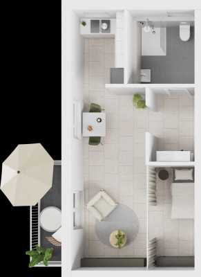 Neubau! Moderne 1-Zimmer-Wohnung