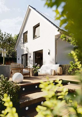 Raumwunder 90, Preis inkl. Grundstück, massiv gebaut