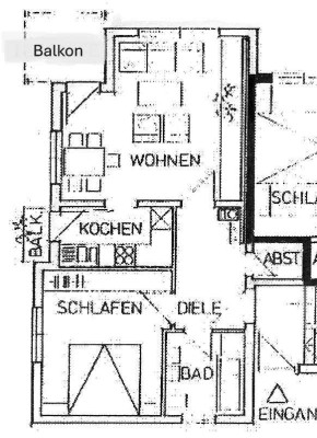 Ruhige 2-Zimmer-Wohnung in Laupheim