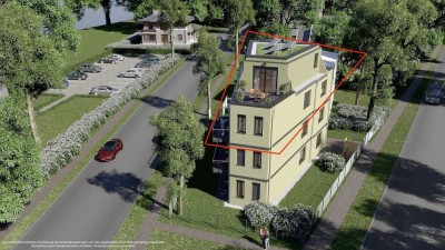 Exklusives Penthouse mit Blick auf den Dämeritzsee inkl. Luxus Einbauküche von "Daniel-Küchen"