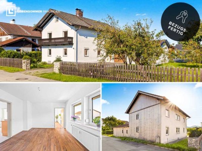Naturnähe & Zusatzeinkommen: Gepflegtes Zweifamilienhaus in sonniger Lage.