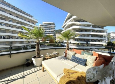 Green-City - Barrierefreie traumhafte 3 Zimmer Wohnung mit 39 m² Rundum-Balkon und Tiefgarage!