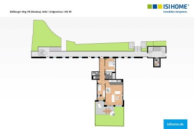 3-Raumwohnung mit Gartenanteil an der Saale! - WE99