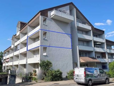 Teilmöblierte Einzimmer-Wohnung mit Balkon und EBK in Pforzheim in Sichtweite zur Hochschule