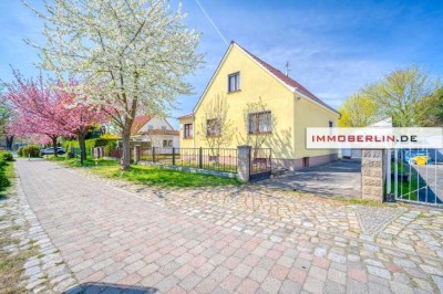 IMMOBERLIN.DE - Sehr gepflegtes Einfamilienhaus & Nebengebäude für Gewerbe in angenehmer Lage