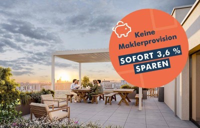 4-Zimmerwohnng mit Home-Office, mit 10 m² Balkon und gratis Fitnessraum