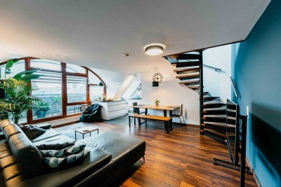 Luxuriöse Maisonette-Wohnung mit Galerie, Loggia und exklusiver Ausstattung in zentraler Lage