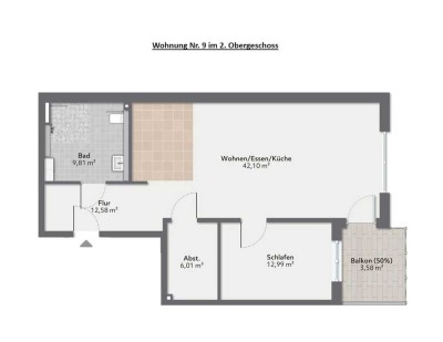 Seniorengerechte 2-Zimmer-Neubau-Eigentumswohnung in Meckesheim