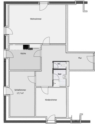 Erstbezug nach Sanierung mit EBK: Schöne 3-Raum-Wohnung in Heiligenberg