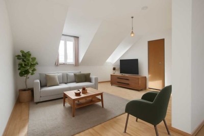 Sonnig. Stilvoll. Einmalig – Traumhafte DG-Wohnung in bester und ruhiger Lage