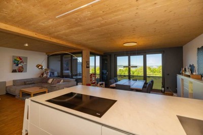 Lebe jetzt! Das schönste Holz Penthouse in Würzburg am Hubland! Dachterrasse, Loggia, 4 Zimmer