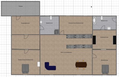 Frisch modernisierte 4-Zimmer-Wohnung mit ca. 116 m², Holzofen, EBK, Glasfaser & zwei Bädern – ab 1.