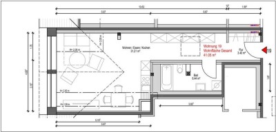 Moderne 1-Zimmer-Wohnung im Zentrum von Bad Staffelstein