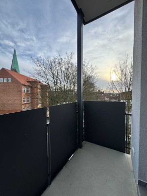 Stilvoll kernsanierte 2 Zi.-Wohnung mit Frühstücksbalkon auf der Lübecker Altstandinsel