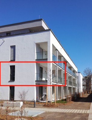 AB SOFORT NEUBAU/Erstbezug 2-Zimmer-Wohnung in München SÜD Ottobrunn mit Einbauküche und Loggia S/W