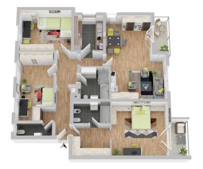 schöne große und sehr gepflegte 4 Zimmer-Wohnung im beliebten Großaitingen …