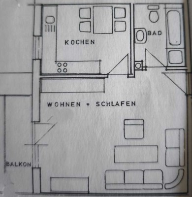 Exklusive, gepflegte 1,5-Raum-DG-Wohnung mit gehobener Innenausstattung mit EBK in Landshut