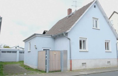 Schnuckeliges Haus mit schönem Gartengrundstück, Ortsrandlage von Hähnlein, provisionsfrei f. Käufer