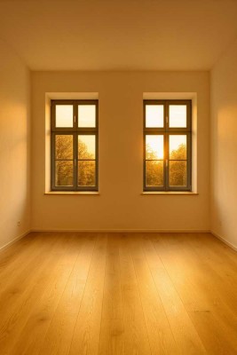 Helle Wohnung mit 3 Zimmern im Erdgeschoss (Erstbezug nach Sanierung)