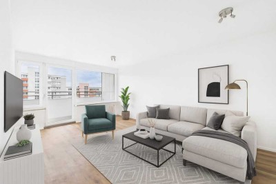 Frisch sanierte 2-Zimmer-Wohnung mit Loggia und TG-Stellplatz