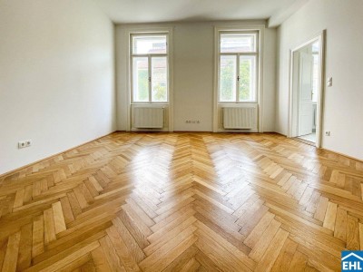 Hofruhelage: Helle 2 Zimmer-Altbauwohnung an der Ungargasse