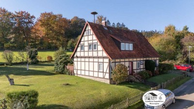 Fachwerkcharme mit Höhenluft und Ausblick - direkt am Waldrand vom Deister!