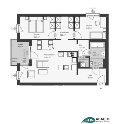 ***NOCH VIELE GRUNDRISSE ZUR AUSWAHL- moderne 3-Zimmer-NEUBAUWOHNUNG mit Loggia - leistbarer Neubau Nähe St.Pölten / Wohnpark Ober-Grafendorf - ökologisch, hochmodern, ausgezeichnet ***