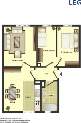 2,5-Zimmer-Wohnung in Düsseldorf Vennhausen