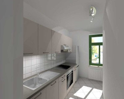 NEUE EBK wird eingebaut ! Balkon im 2 OG + Laminat !
