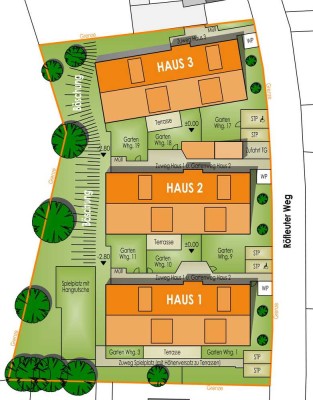 NEUBAU! WOHNEN und WOHLfühlen! TOLLE 2-ZI-Wohnung im EG mit GARTEN! EFFIZIENZHAUS 55!  Whg-Nr. 17