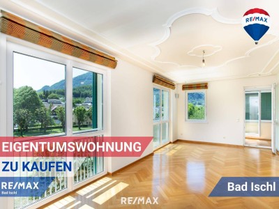 Exklusives Wohnen im Herzen von Bad Ischl – Großzügige Eigentumswohnung am Traunfluss mit zwei Loggien, Atelier &amp; Stellplatz im ebenerdigen Parkhaus
