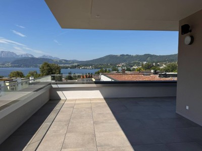 Luxus pur am Traunsee: Exklusives Penthouse mit Direktlift, Luxusausstattung, Zweitwohnsitz und fußläufig erreichbarem Badeplatz
