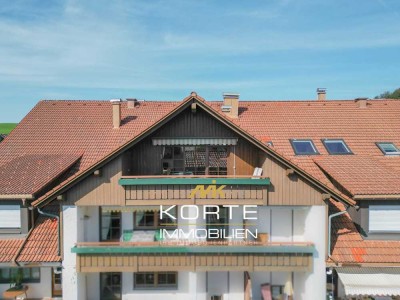 Gepflegte 3-Zimmerwohnung mit Bergpanorama 
 in zentraler Lage von
  Oberstaufen im Allgäu