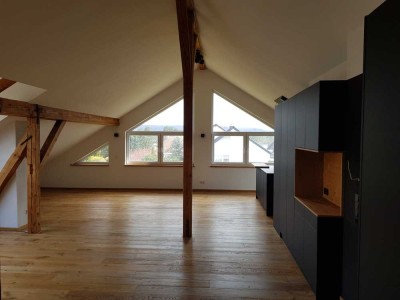 Schöne Dachgeschoss-/Loftwohnung mit EBK und Balkon in Homburg-Erbach