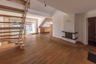 3,5 Zimmer Maisonette Skyline-& Baumkronenblick, Balkon, TG