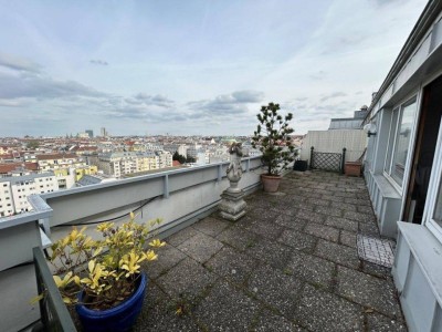Wohnung mit 29m² Terrasse mit Fernblick im 12. Liftstock und Kfz-Stellplatz