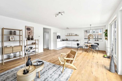 Neu sanierte, sehr zentrale 4-Zimmer-Wohnung mit Balkon & KfW55+ & Aufzug