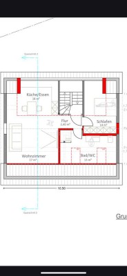 Erstbezug mit Einbauküche: Exklusive 2-Raum-DG-Wohnung mit gehobener Innenausstattung in Salach