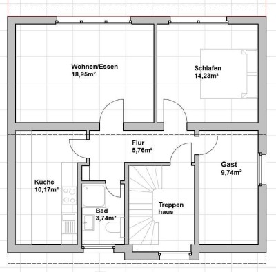3ZKB 64m² Wohnung OG Oesede GMHütte