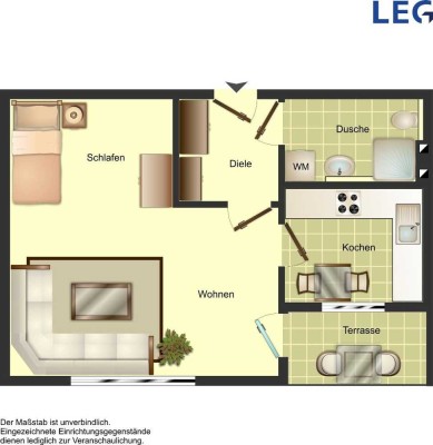 Seniorenwohnung. 2-Zimmer-Wohnung in Solingen Mitte