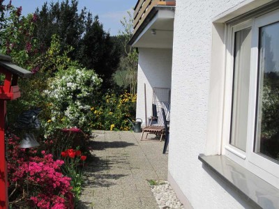 Schöne Wohnung mit Terrasse im Grünen