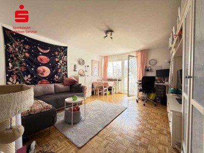 Gut geschnittene 2-Zimmer-Wohnung mit Südloggia