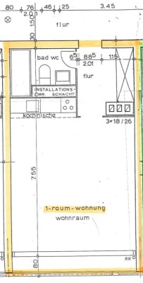 Von privat: 1 Zimm 34 qm mit Balkon direkt beim Elbe Einkaufszentrum