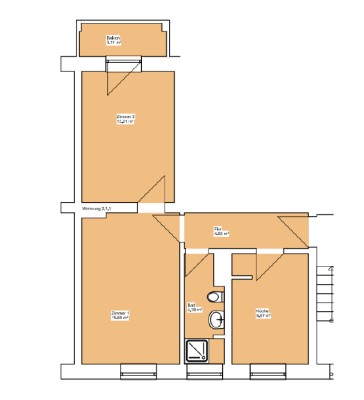 Wohnung 48qm topmodern