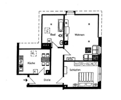 Gemütliche 2-Zimmer Dachgeschosswohnung in Denkmalschutzobjekt