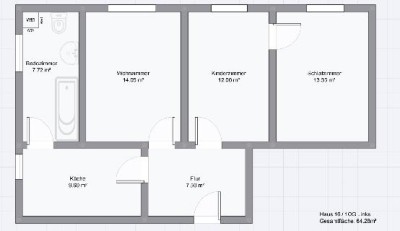 Gemütliche 3-Raum-Wohnung - Erstbezug nach Sanierung