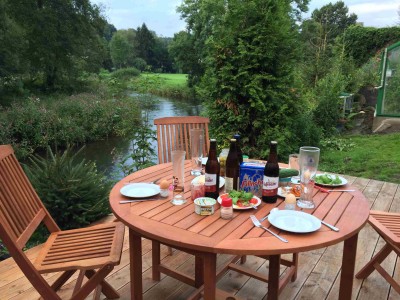 Fachwerkhaus mit Nutzgarten an der Agger