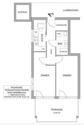 Moderne 2-Zimmer-Wohnung  mit Terrasse