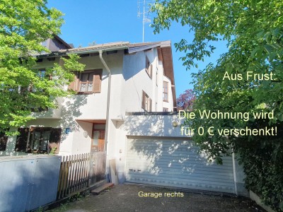 Sonnige, exkl. 2-Zi-DG-Wohnung+12 m² Büro+Hobbyr. in München Alt-Solln wird aus Frust für 0€ verschenkt!